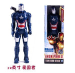 Hasbro 12 Inch Captain America Wolverine Iron Man Thor Spider Man Patriot Black Panther Figures Moving Doll Model Toy Gift