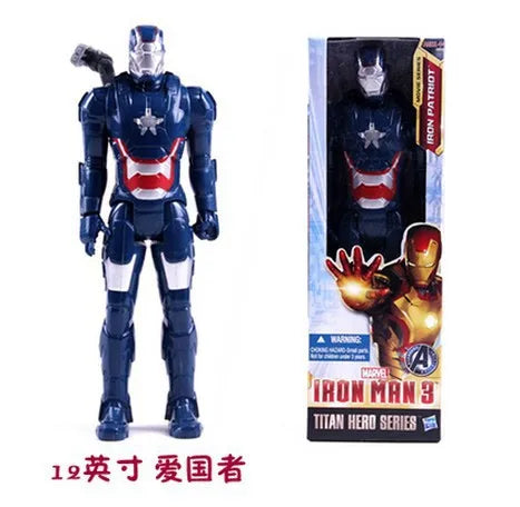 Hasbro 12 Inch Captain America Wolverine Iron Man Thor Spider Man Patriot Black Panther Figures Moving Doll Model Toy Gift