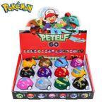 12Pcs/Set Pokemon Poke Ball Figure Toys Anime Pikachu Pocket Monster Pet Elf PVC Figurine Action Collection Model Dolls Gifts