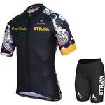 STRAVA Style Men's Summer Cycling Clothing Set