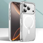 Clear Magsafe Wireless Charging Case For iPhone For iphone 17 Pro Max 17 Air 16 15 14 12 11 Ultra thin Hard Back Cover