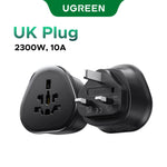 UGREEN Universal Travel Adapter Extension Socket EU/US/UK Plug Converter Multi-Country Power Adaptor for EU US UK KR RU Outlets