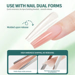 Nailpop HEMA-FREE Builder Gel 30g for Nail Extension Milky Smooth Clear/Pink Long Lasting Quick Building Soak Off UV Nail Gel