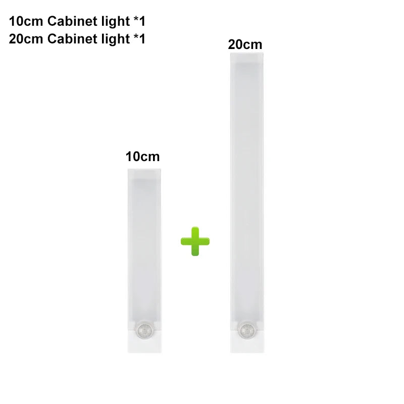 Under Cabinet Dimmable LED Motion Sensor Night Light USB Charging Magnetic Induction Lamp for Bedside, Wardrobe, Stairway