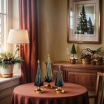 Table Christmas Tree 3 Pieces Christmas Sculpture Indoor Resin Star Tree Figurine For Home Room Winter Party Decorations Table