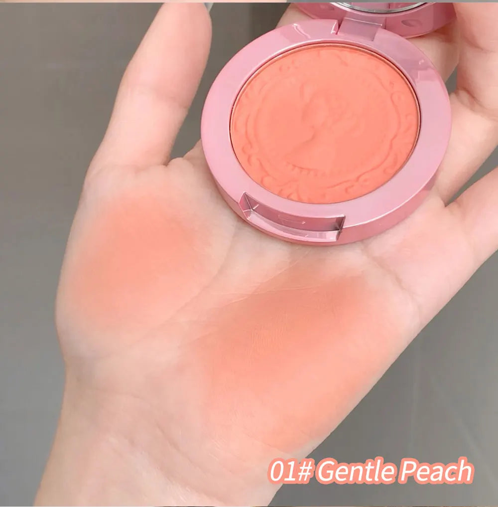 Three dimensional relief mist Color blush natural tender delicate hold makeup low saturation female blush cream