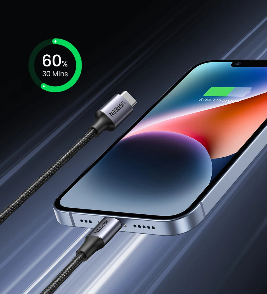 UGREEN MFi USB C to Lightning Cable PD20W Fast Charging for iPhone 14 13 12 Pro Max Mini Data Cable for iPhone for iPad