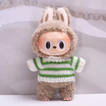 17cm Cute Mini Plush Doll'S Clothes Outfit Accessories For Korea Kpop Exo Labubu Idol Dolls Sweater Clothing DIY Kids Girl Gift