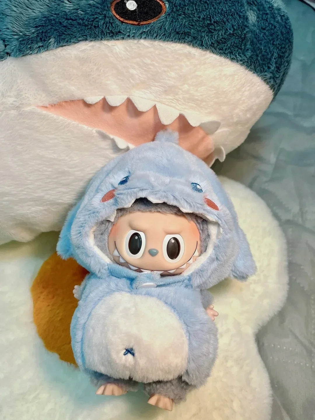 Ropa Labubu Cute Monkey Adventure Clothes Bear Rabbit Bib Pants Overalls Animal-themed Pendant Labubu Outfit Macaron Costume