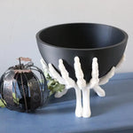 Halloween Candy Bowl Gothic Skeleton Hands Candy Storage Holder Multifunctional Halloween Organizer Holder Scary Home Decoration