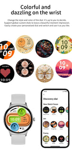 2025 Ultra-thin Durable Women Smart Watch 1.43" Amoled Screen Wireless Call Sports Health Fitness Women Watches For Android iOS