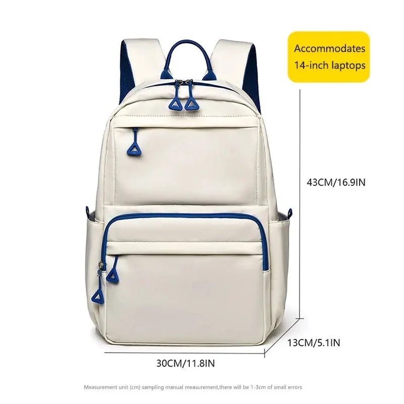 A New 14-inch Casual Simple Student Backpack Large Capacity Children's Schoolbag School Travel Unisex Laptop Backpack