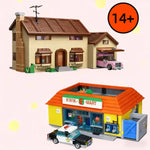 IN Stock 71016 71006 Kwik E Mart and Supermarket House Model Bricks Building Blocks Home Decor Toys Birthday Christmas Gifts