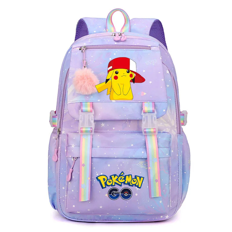 Pokémon Backpack for Kids & Teens – Pikachu & Charmander School Bag (Back-to-School Gift)