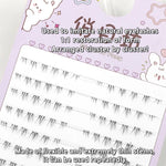 5-7mm Air Lower Eyelashes Fairy Fake LashesSegmented Natural Under Lashes Manga Bottom Lashes Makeup Eyelash Makeup Tool10 Rows
