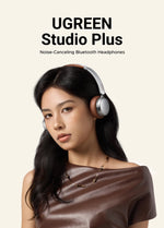 UGREEN Studio Plus 25dB ANC Active Noise Cancelling Headphones Wireless Over Ear Bluetooth Earphones, 3D Spatial Audio