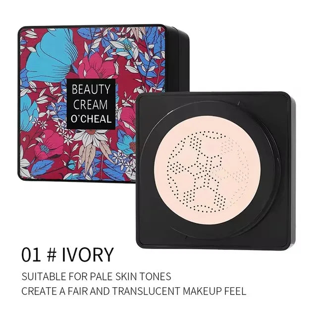 Mushroom Head Air Cushion CC Cream Foundation Concealer Oil-control BB Cream Whitening Face Base Makeup Cosmetics Moisturizing