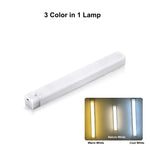 USB Rechargeable Wireless Motion Sensor LED Bar Light, Induction Night Light, Magnetic Portable Cordless Cabinet Lamp for Kitchen