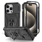 Case For iPhone 17 16 16e 15 14 13 12 11 Pro Max Plus Mini XS XR 8 Plus 8 7 SE Heavy Duty with Camera 360 Degree Kickstand Cover