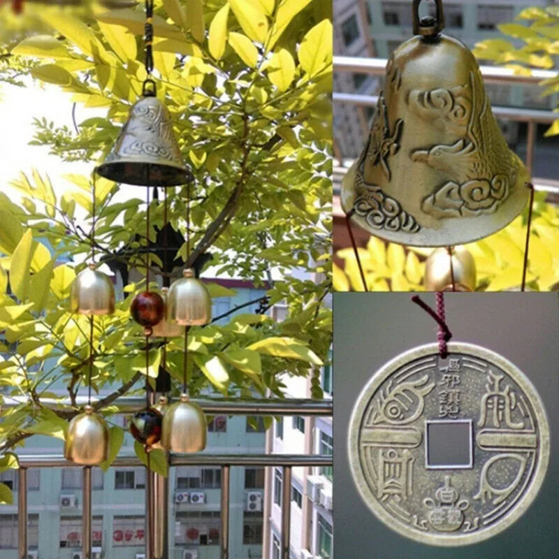 Metal Copper Wind Chimes – Outdoor Hanging Bell Ornaments