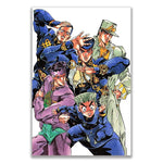 Anime JOJO Bizarre Adventure Retro Poster Canvas Wall Art Printing Waterproof Home Living Bed Room Bar Hallway Aesthetic Decor