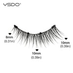 YSDO Magnetic Eyelashes Reusable Winged Magnetic 3D Mink lashes Long-Lasting No Glue Needed False Eyelashes with Tweezer Makeup