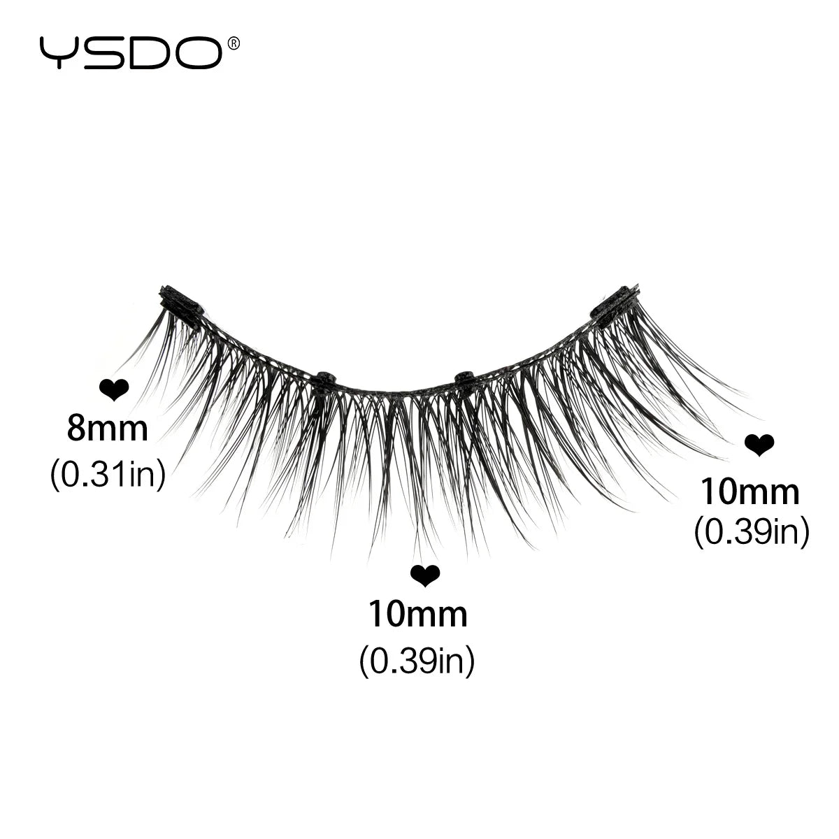 YSDO Magnetic Eyelashes Reusable Winged Magnetic 3D Mink lashes Long-Lasting No Glue Needed False Eyelashes with Tweezer Makeup