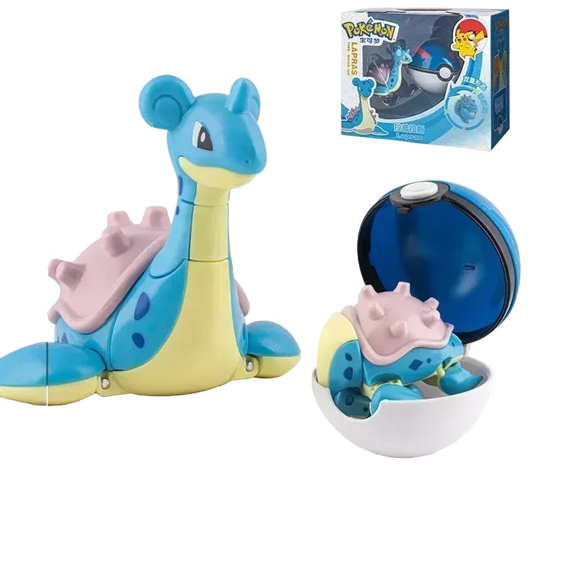 Pokemon Ball Deform Mewtwo Figure Pokeball Action Figurine Pikachu Charizard Gengar Blastoise Greninja Eevee Poke Child Toy Set