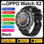 2025 New For OPPO Watch X2 Smart Watch Men AMOLED Outdoor Fashion GPS Compass Heart rate Waterproof Bluetooth Call Smartwatches