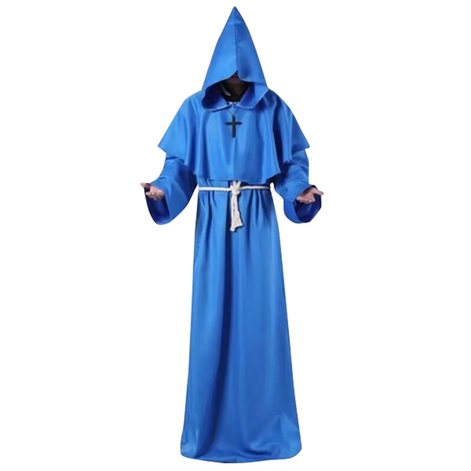 Monk Clothing Ancient Costume Medieval Monk Robe Wizard Clothing Priest Clothing Halloween Cos Costume
