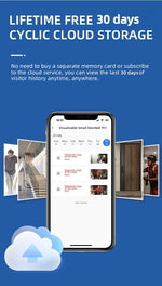 Wireless Doorbell Camera with Solar Cover 1080P Video Intercom Motion Detect Night Vision Waterproof Outdoor Smart Doorbell Wifi