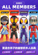 In Stock Genuine Blokees Marvel Spidey Amazing Friend Spider-Man Miles Ant-Man Anime Figure Action Figure Model Collection Toys