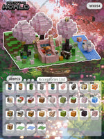 Magnetic Building Blocks Mine World Magnet Cube Set for Boy Girl Kid Age 3+ DIY Pixel style Model Base plate STEM Toy Baseplate