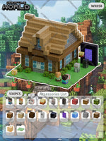 Magnetic Building Blocks Mine World Magnet Cube Set for Boy Girl Kid Age 3+ DIY Pixel style Model Base plate STEM Toy Baseplate