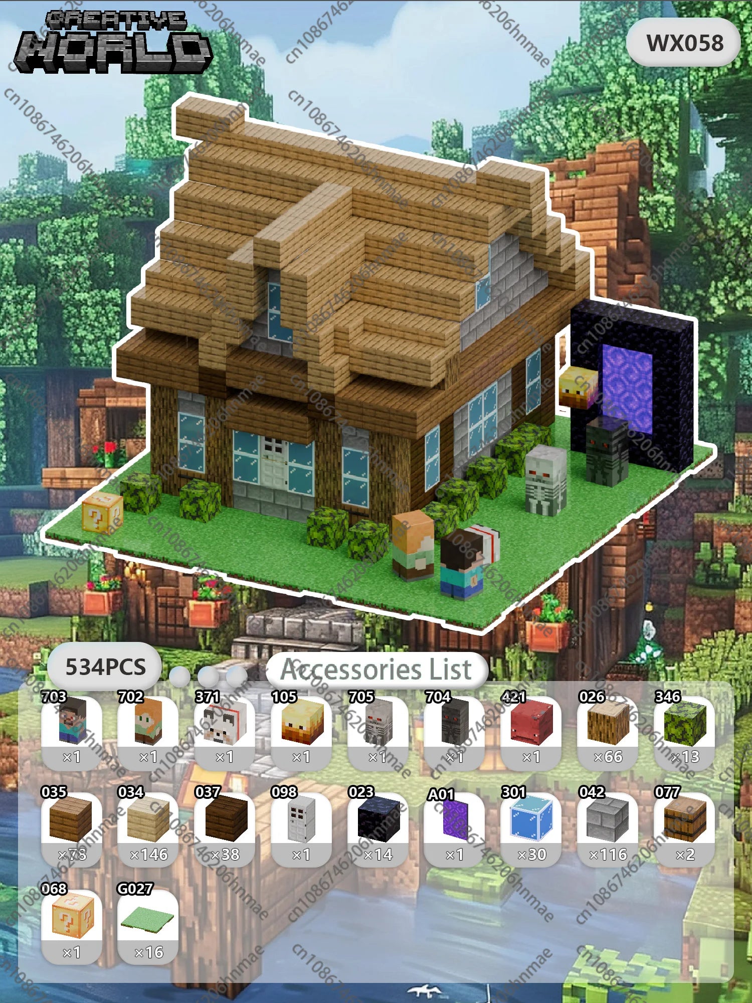 Magnetic Building Blocks Mine World Magnet Cube Set for Boy Girl Kid Age 3+ DIY Pixel style Model Base plate STEM Toy Baseplate