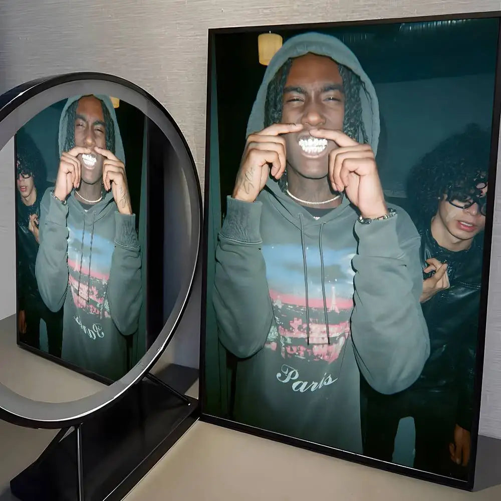 O-OsamaSon Stil Slime RAPPER Poster HD home decor sticky wall waterproof home living room bar aesthetic decor