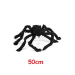 Halloween spider web simulation big black spider decoration bar scene layout props party decoration lawn scenery home decoration