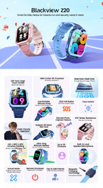 Blackview Z20 Kids Smartwatch IP67 Waterproof, 4G SOS Emergency Calling , Monitor, GPS +LBS+WIFI Location Tracking Phone Watch