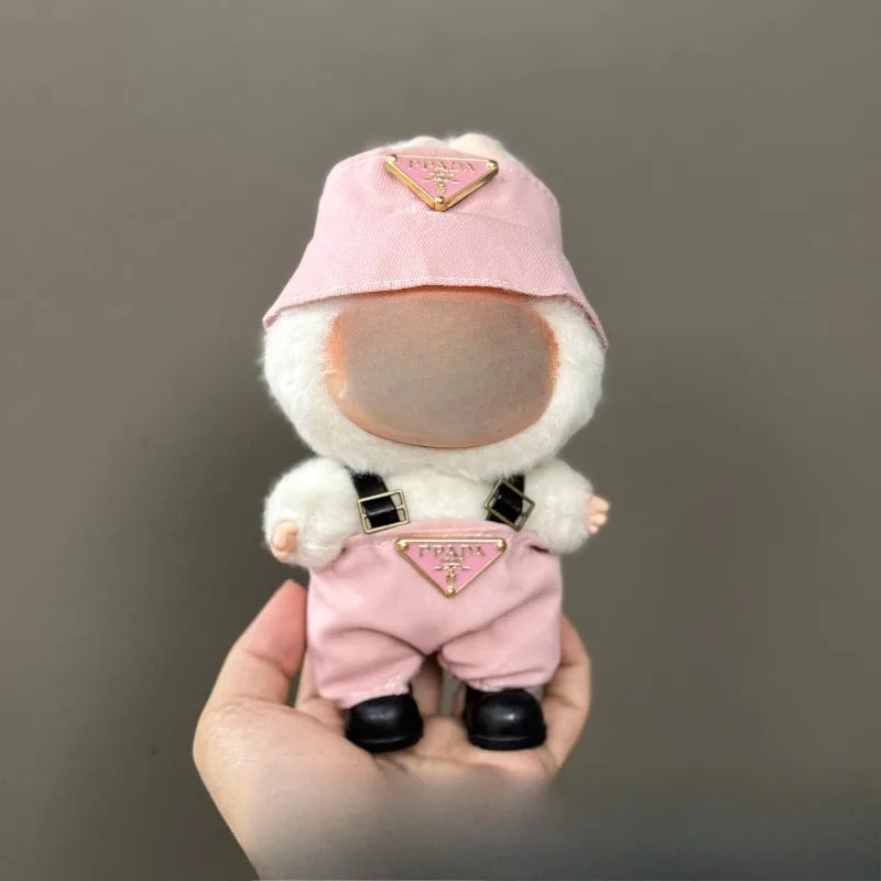 Only clothes are suitable for LABUBUBU, LABUBUBU, baby clothes, 17cm pendants, plush toys, fashion clothes, suits and skirts.