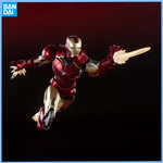 Genuine THE INFINITY SAGA Avengers: Endgame SHF  Iron Man Mark6 Mark85 Thanos Anime figure Movable toy Doll for Collector