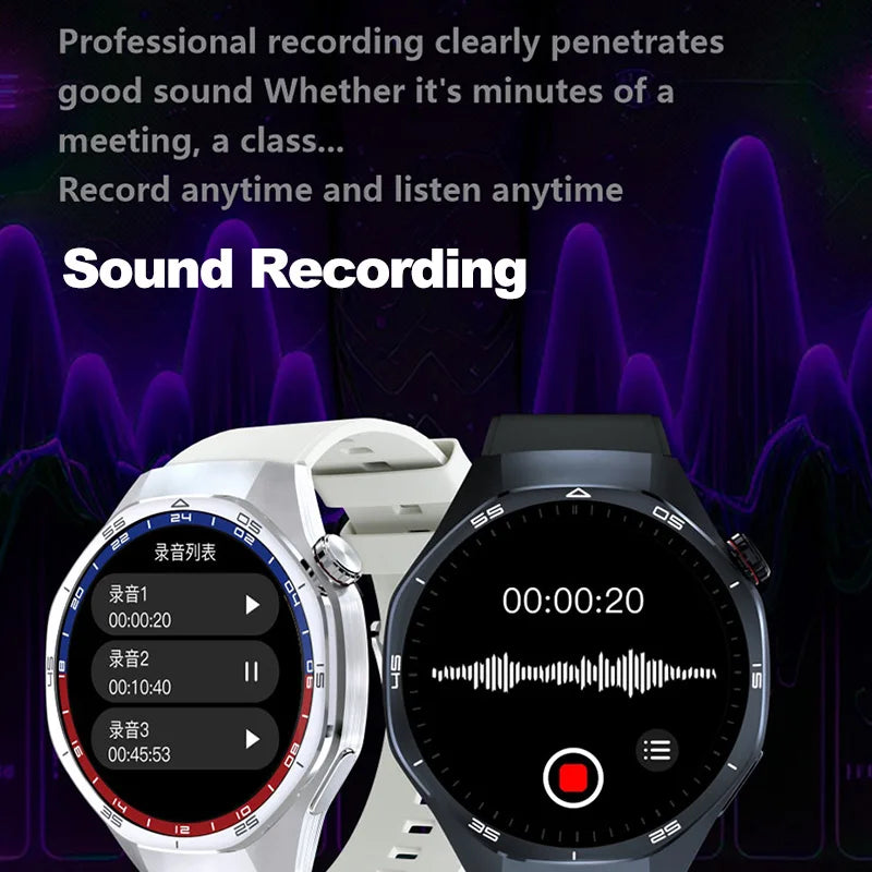 HT32 Smart Watch AMOLED Men Watch 5 Pro NFC Compass 1GB ROM Local Music Album E-Book Heart Rate Sport Smartwatch for Android IOS