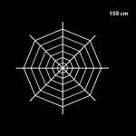 Halloween spider web simulation big black spider decoration bar scene layout props party decoration lawn scenery home decoration