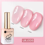 UR SUGAR 15ml Blood Red Jelly Gel Nail Polish Translucent Color Crystal Nude Gel Nail Art Varnish For Fall Winter Manicure