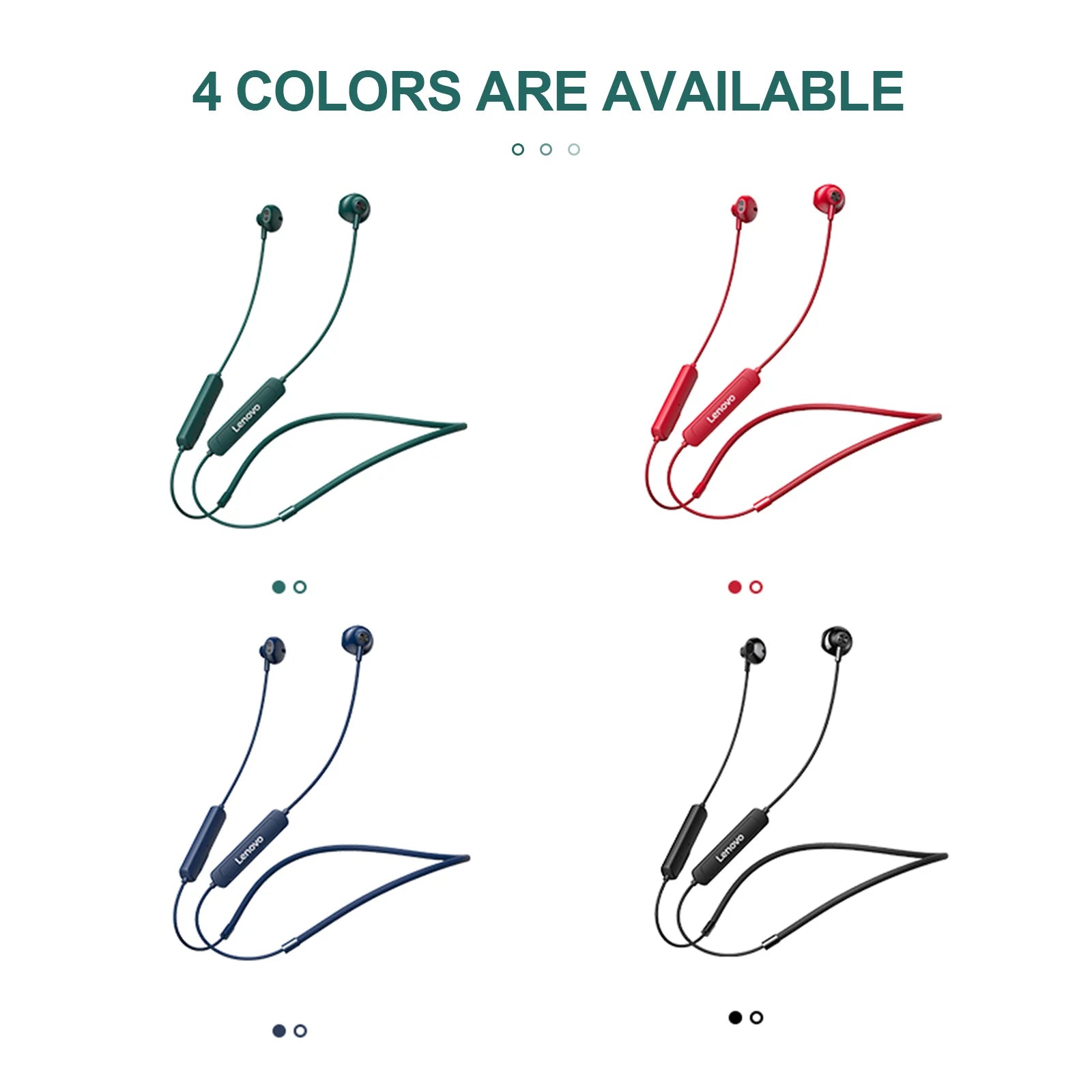 Lenovo SH1 Wireless Earphone Bluetooth 5.0 Neckband Headphone HIFI Sound Sport Magnetic Headset IPX5 Waterproof Earbuds with Mic