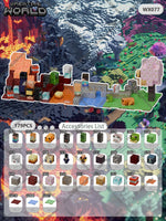 Magnetic Building Blocks Mine World Magnet Cube Set for Boy Girl Kid Age 3+ DIY Pixel style Model Base plate STEM Toy Baseplate