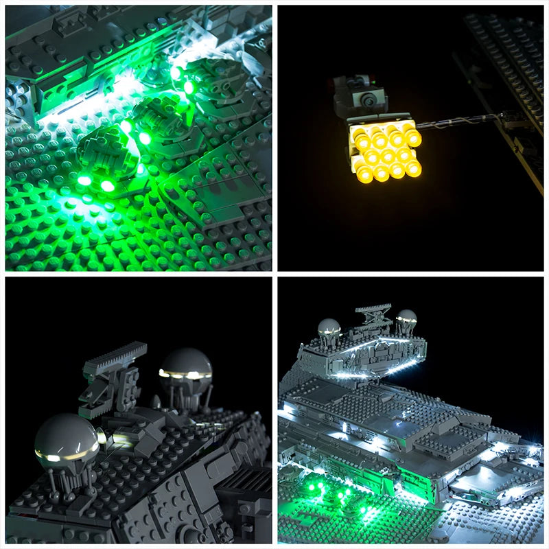 EASYLITE LED Light Set For 75252 Imperial Destroyer DIY Toys Blocks Bricks Only Lighting Kit Not Include Model