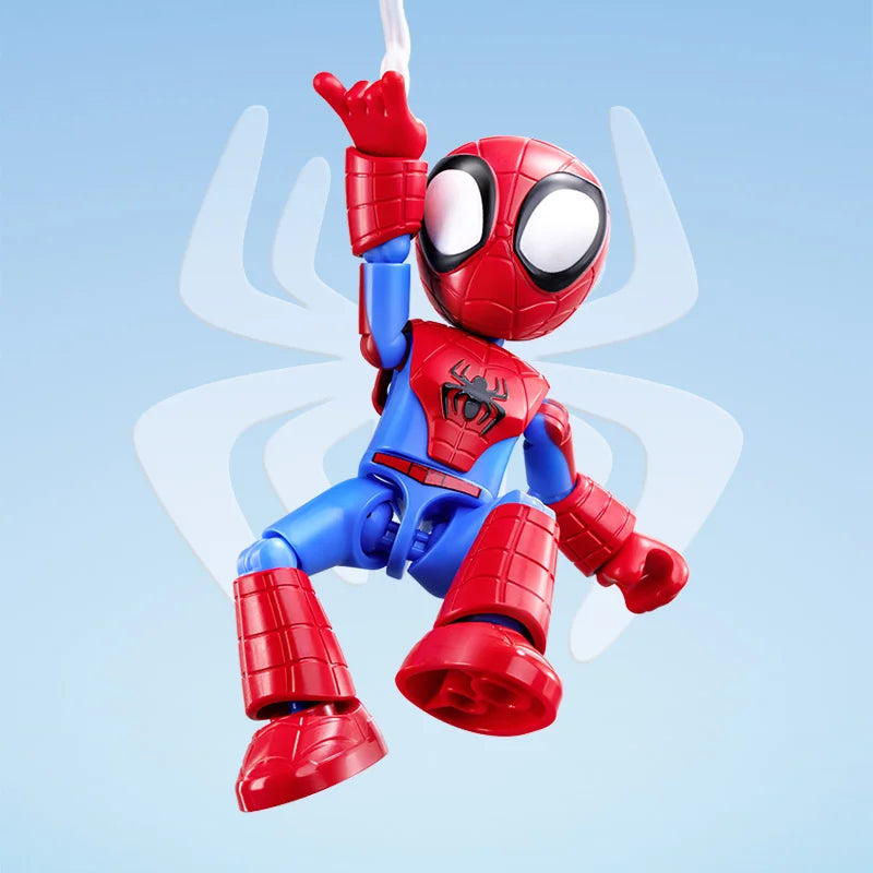 In Stock Genuine Blokees Marvel Spidey Amazing Friend Spider-Man Miles Ant-Man Anime Figure Action Figure Model Collection Toys