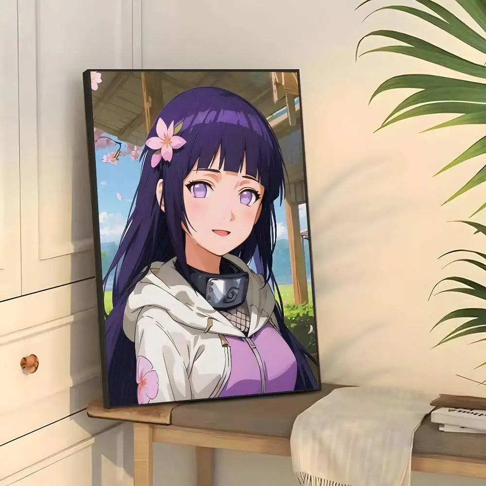 H-Hyuuga Hinata Cartoon Poster Wall art print art suitable for living room bedroom bar parlor home decor gift