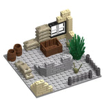 WW2 Military Army Soldiers World War 2 Military Base Observation Tower Model Assemble Building Blocks Bricks Children's DIY Toys