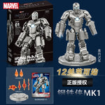 Marvel figure Splicing toys iron man MK1 MK2 MK3 MK4 MK5 MK6 MK7 Action figure model Birthday gift for children